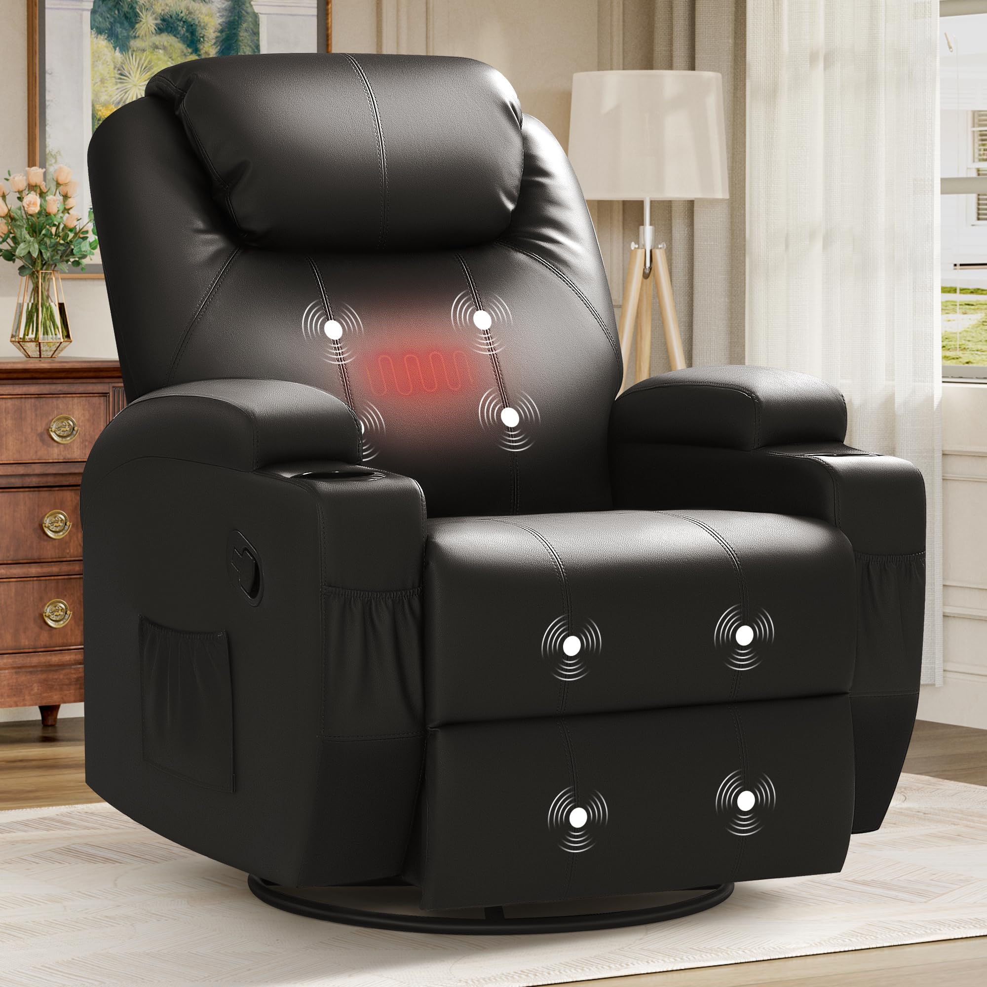 JUMMICO Relaxsessel mit Massage- & Heizfunktion