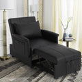 BINGTOO 3-in-1 Schlafsofa-Sessel, ausziehbares Gästebett, modern, Schwarz, 100 x 67 cm