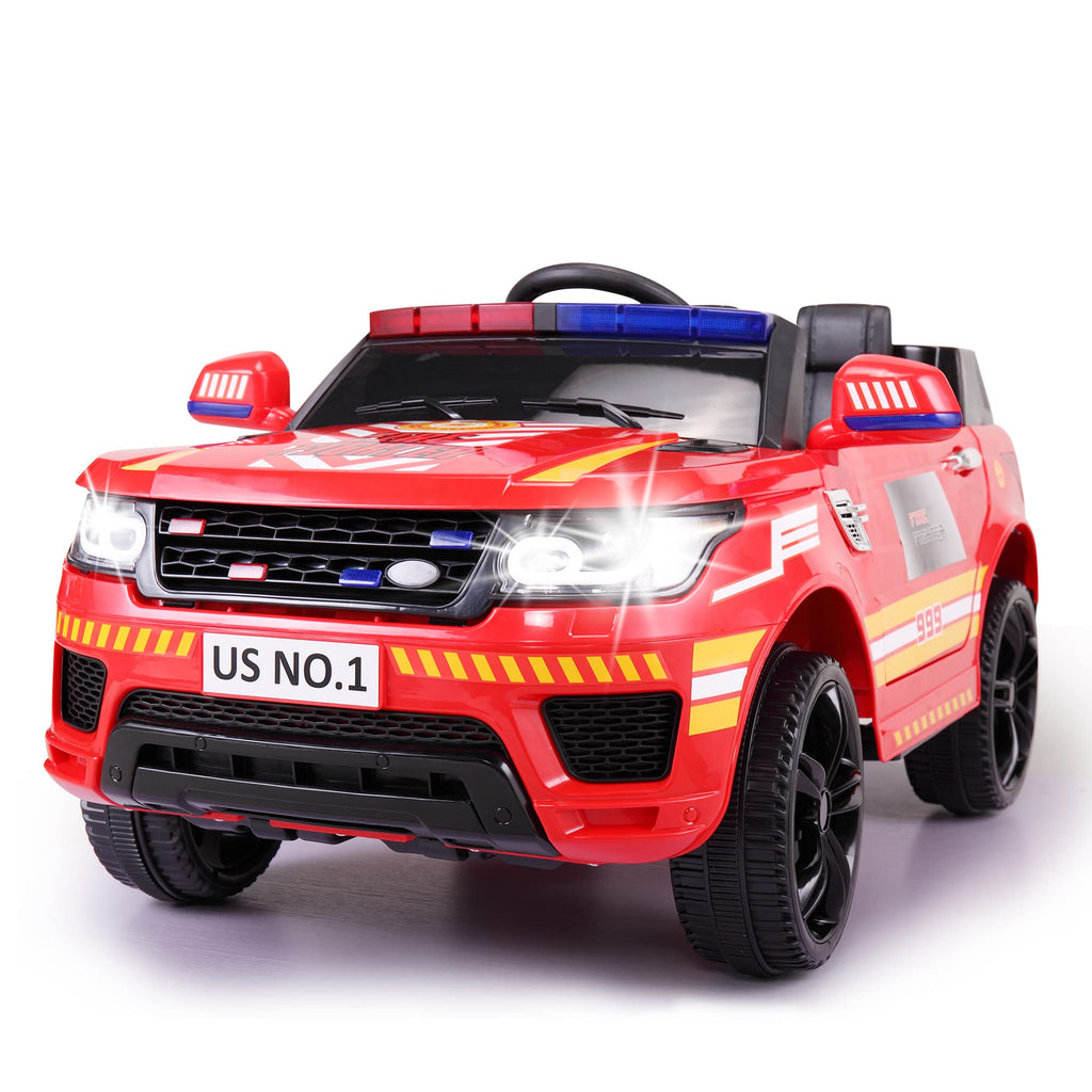 TOBBI Kinder-Elektro-Feuerwehrauto, 12V, mit Fernbedienung